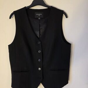 Banana Republic Classic Black Buttoned Vest